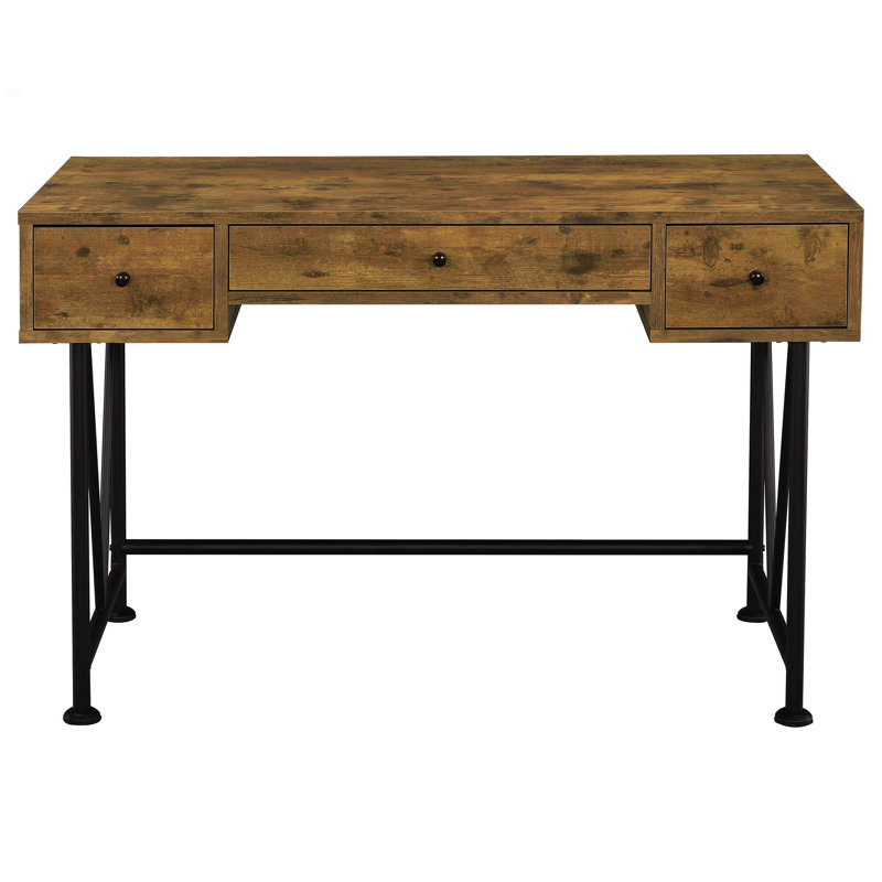 Avon Rustic Nutmeg 2-Piece Computer Desk And Bookcase