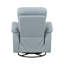 Fauteuil inclinable, pivotant, rembourré et en cuir-1502400783