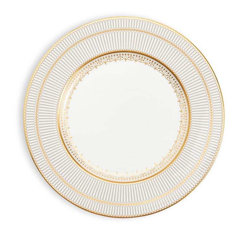 Wedgwood Anthemion Gray Plate 10.7In