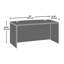 Bureau double caisson Bowfront