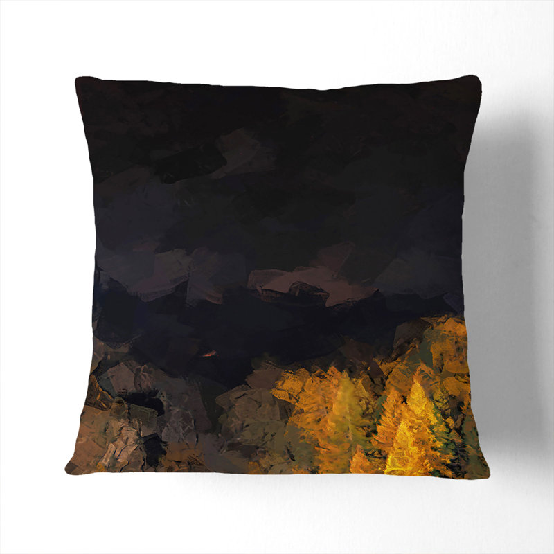 Abstract Square Throw Cushion, 55cm H x 55cm W x 20cm D, White