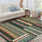 Vintage Floral Area Rug Washable Non Slip Low Pile Carpet Mark Resistant Soft Collapsible Vintage Accent Throw Rug Living Room Bedroom Dining Room Office Home Decor-1310105261-1310105252