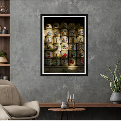 Sake Barrels par Tim Klein - Photographie avec cadre photo