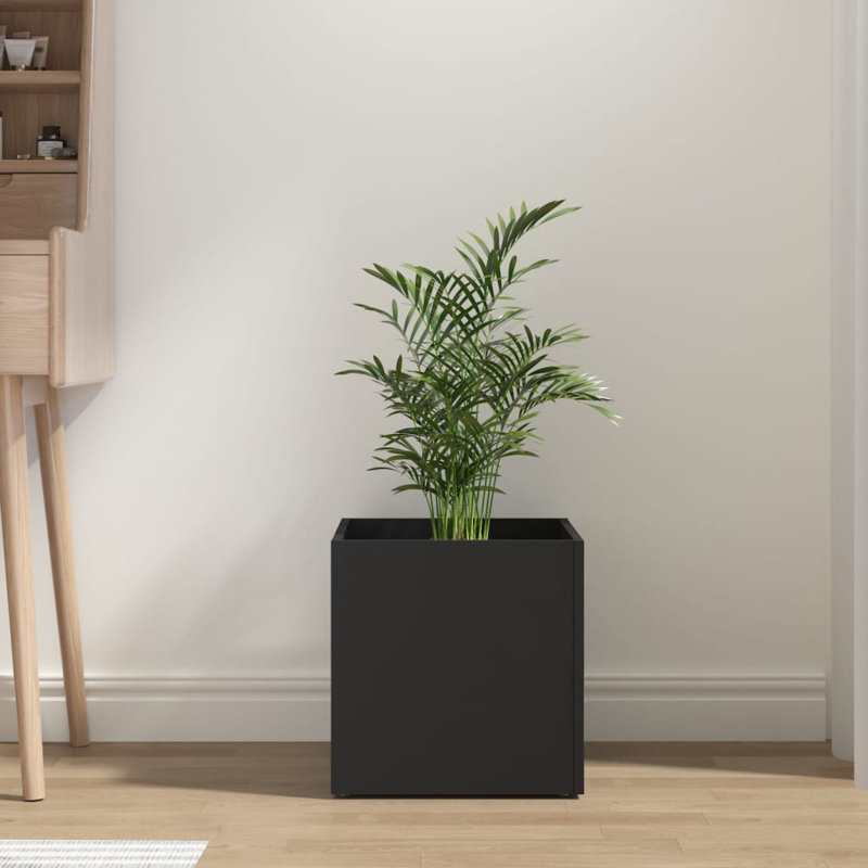 Planter Box, 40cm H x 40cm W x 40cm D, Black