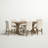 Averie 6 - Person Extendable Pine Solid Wood Solid Wood Top Trestle Dining Set