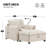 Chaise Lounge Chair Indoor With Storage Ottoman,Chenille Sofa With Usb Port,Cup Holders&Side Pockets-1001971481