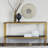 60'' Glass Top Console Table