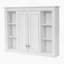 Armoire de rangement pour salle de bain avec 1 tablette réglable, armoire murale avec charnières à fermeture douce