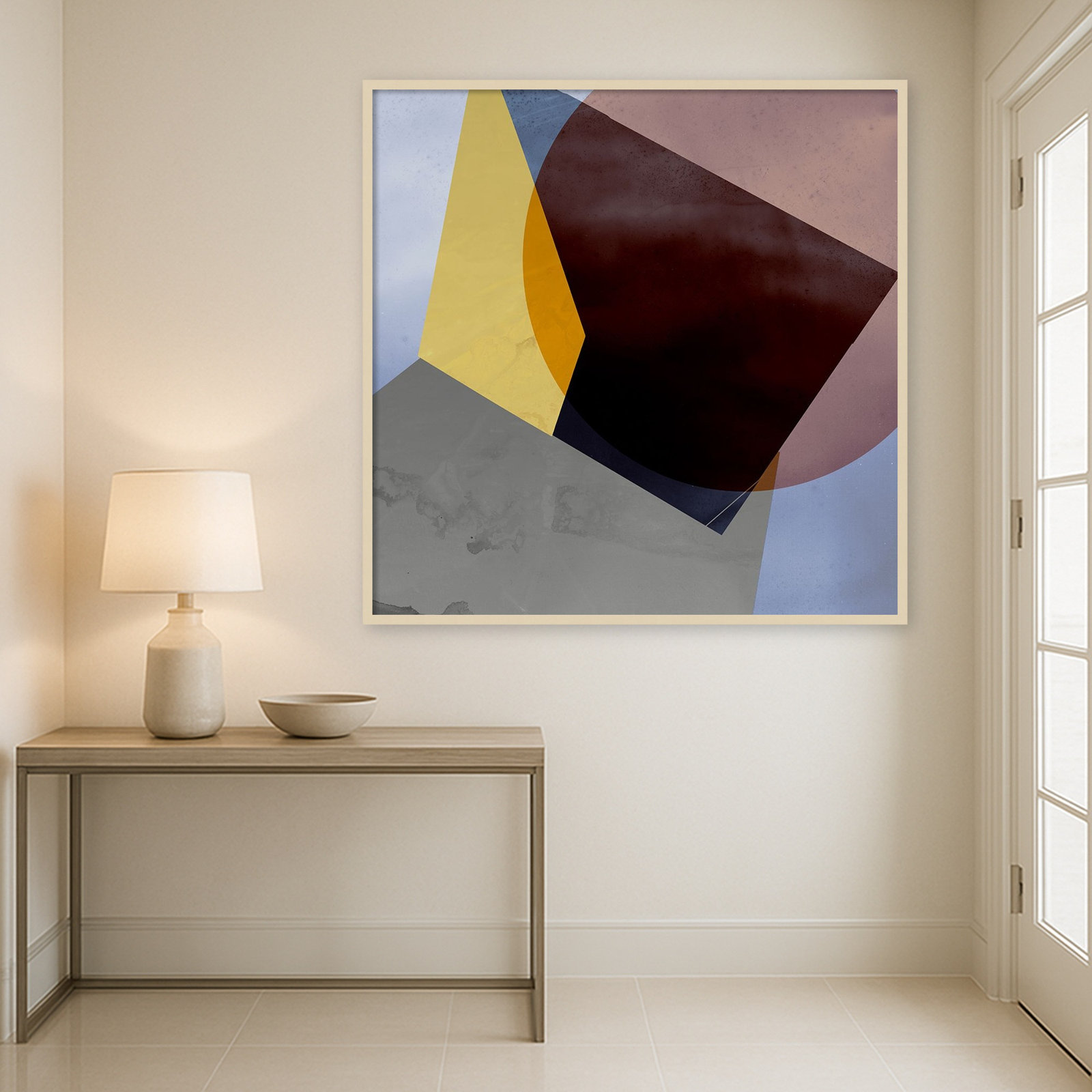 Flagler "Essentially Minimal II" Print, 41" H x 41" W, Brown
