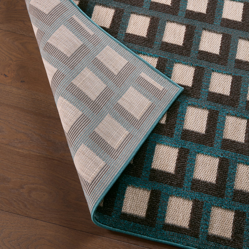  Tapis bleu Aveline ALI07 (8 pi 6 po x 11 pi 6 po), Rectangle 11 pi 6 po x 8 pi 6 po
