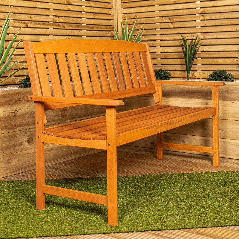 Abdulaziz Solid Wood Outdoor Bench