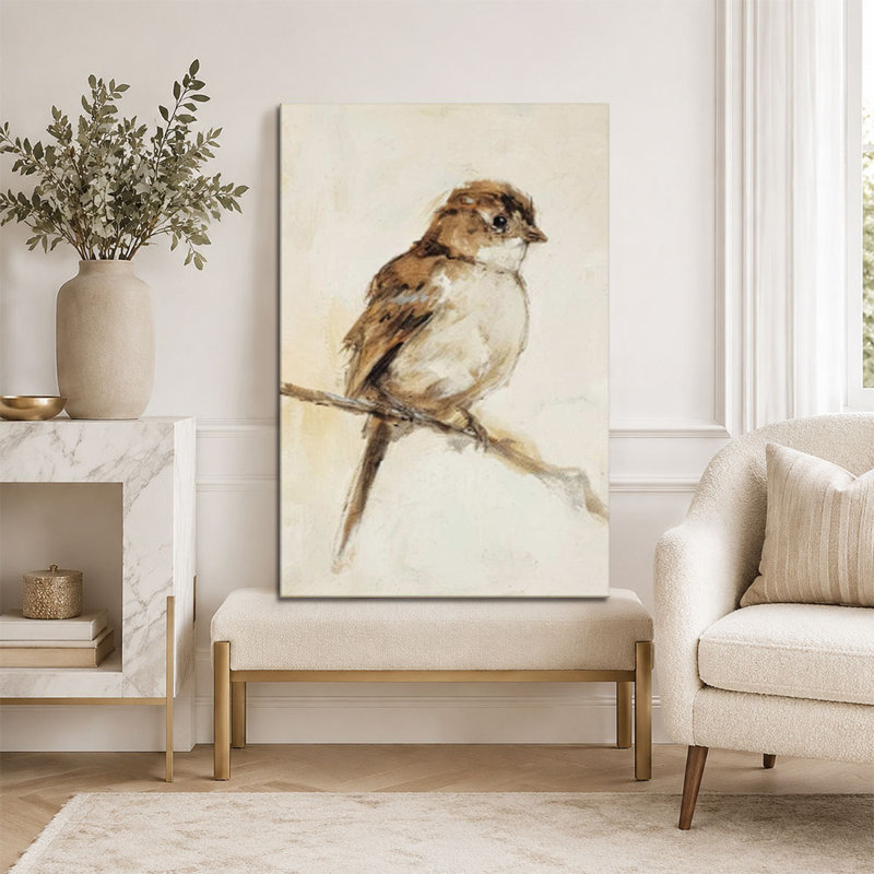 Oiseau sur une branche, 12*18 inch (30*45*2cm)
