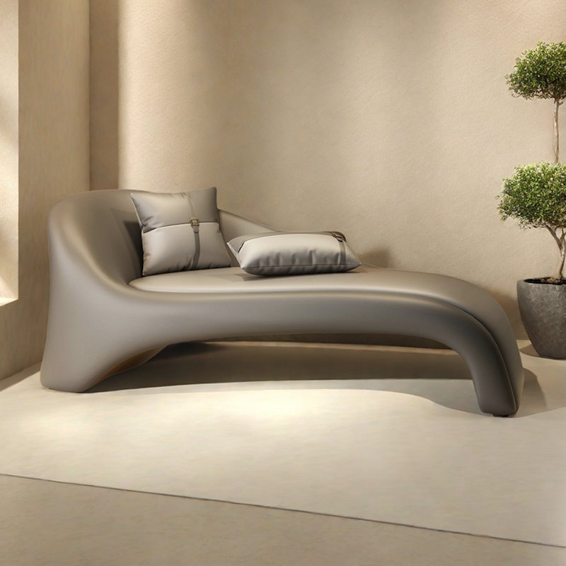 Méridiennes d'intérieur modernes Modern Home, Gris, Orienté à gauche (vu de face), Gris clair