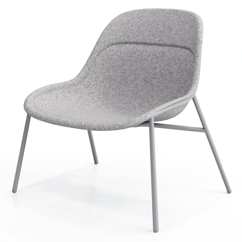 Méridienne Vale, Gris, Argent argent