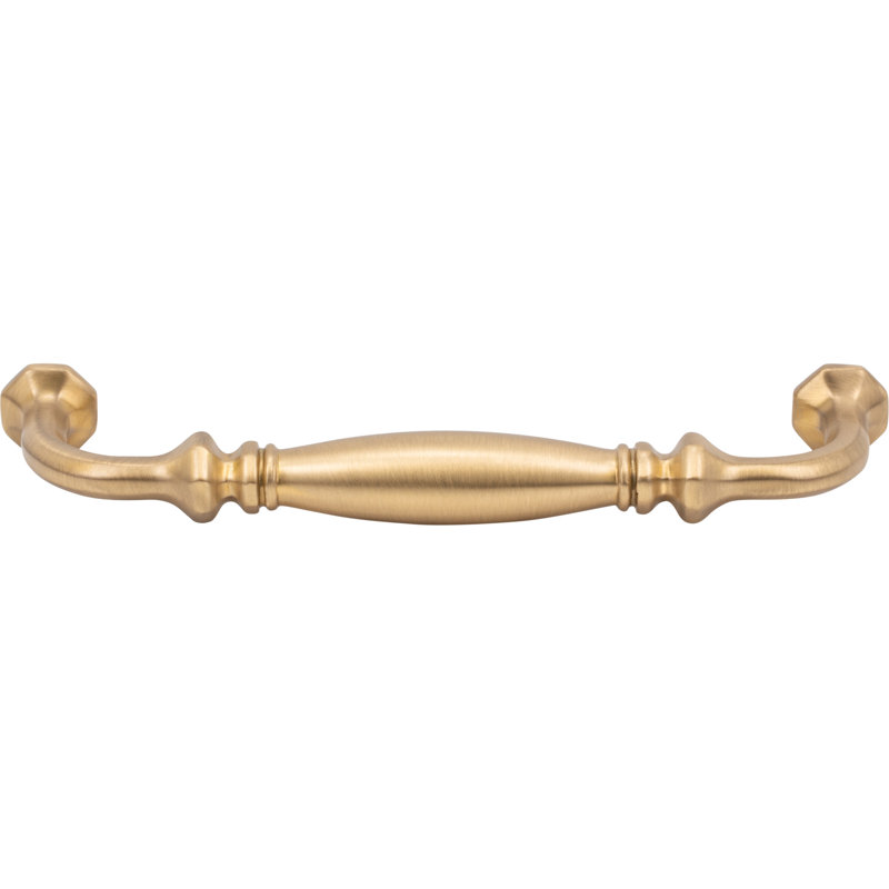 Palazzo Pull, Unlacquered Brass, 5 1/16"