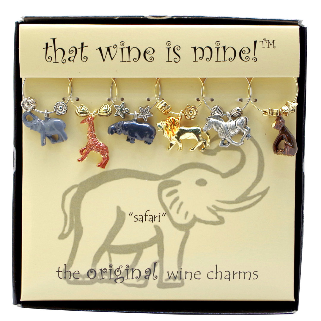 Saboun Safari 6 Piece Wine Charm Set Ebern Designs