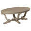Table basse ovale avec pieds Cabriole Livesay