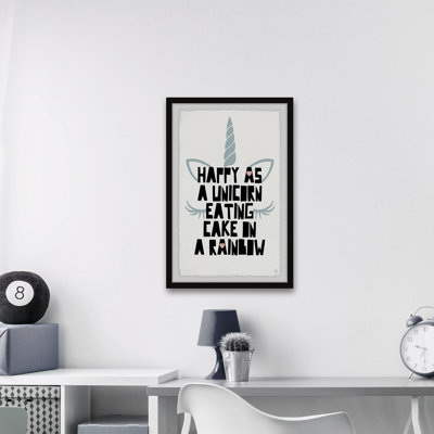 Maile 'Eating Cake on a Rainbow' Framed Print