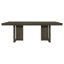 Glenmoor Beige And Dark Grey 9-Piece Dining Table Set-110817249