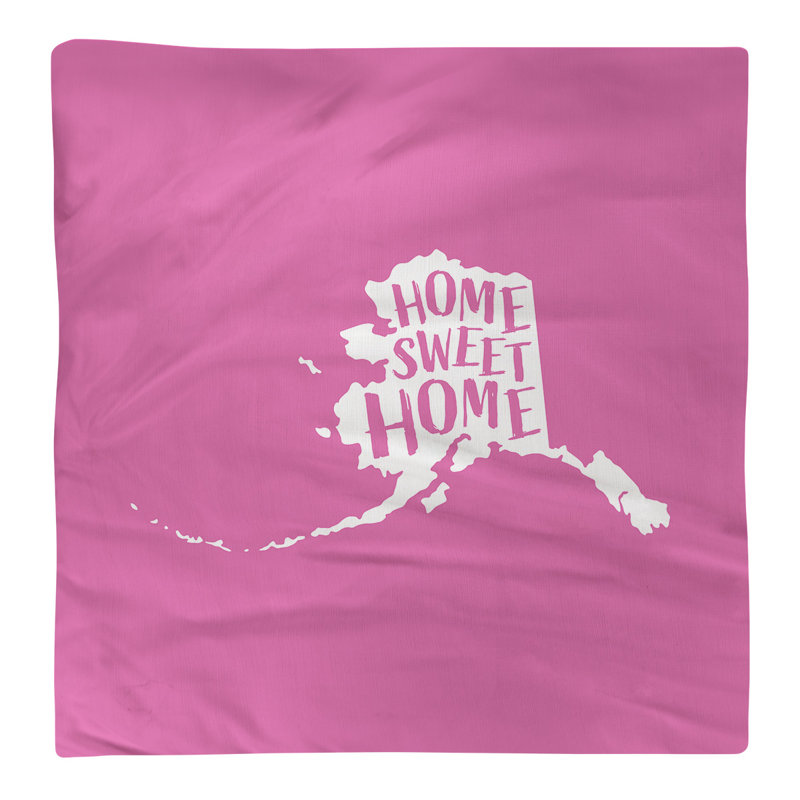 Cotton, Polyester Cities & Maps Square Napkin, Pink, 10" W x 10" D, Polyester