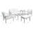 Petoskey Acacia 5 - Person Patio Conversation Set with Cushions-29965491-29965490