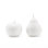 2 Piece Apple and Pear Porcelain Sculpture Set