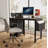 Modern 47-Inch Writing Desk with Built-in Power Strip - Study Table with 3 Drawers & Storage Pocket-67047522