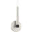 5.125in Brushed Nickel Wall Sconce: Modern Steel Base for Elegant Lighting