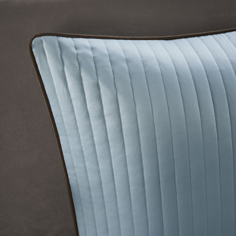King Blue and Brown Paisley Cotton Jacquard Bed in a Bag Set