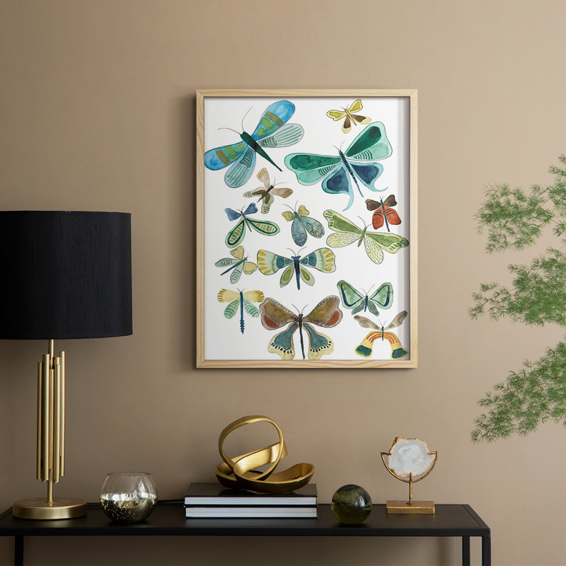 Wings Galore I, reproduction encadrée - bois massif, H 30 po x l 24 po