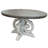 Stone Pine Round Solid Wood Base Dining Table