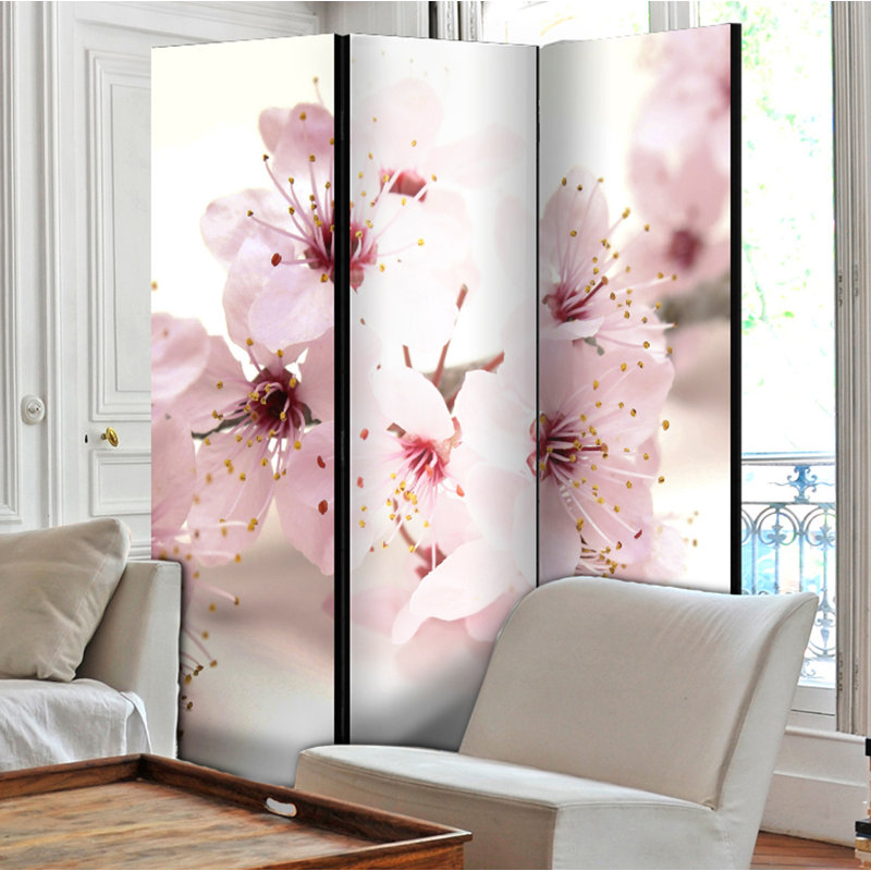 Mamer Solid Wood Folding Room Divider, 3