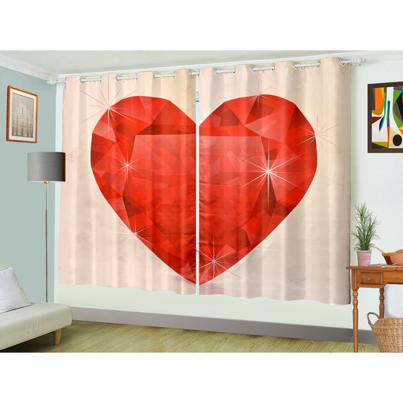 Adlington Room Darkening Curtain Pair, 116 W x 183 D cm