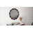 Marka 32.5" Vintage Round Solid Wood Framed Wavy Organic Design Wall Mounted Vanity Mirror-2043037667-2031316218