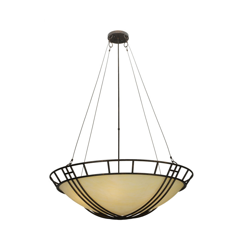 48"W Flowing Cross Inverted Pendant