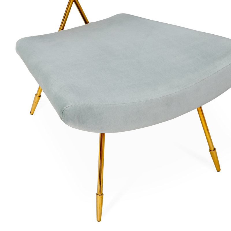 Maxime Lounge Chair, Lido Celadon Velvet