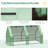 Outsunny 6' x 3' x 3' Portable Mini Greenhouse Outdoor Garden with Large Zipper Doors and Water/UV PE Cover, Green-118111227
