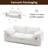 81" Loveseat Cloud Couch,Deep Oversized Sectional Sofas,White