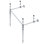 Base de bain de salle de bain simple à fixation murale 28" seulement meuble-lavabo Edwardian