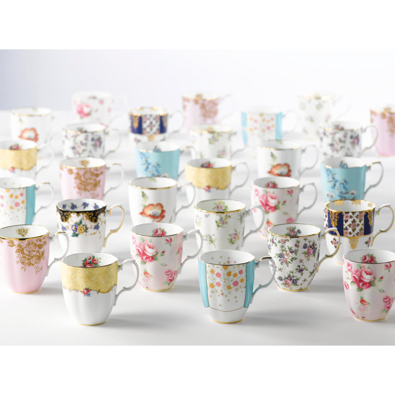 100 Years of Royal Albert - Fine Bone China Mug, Rose Blush (1940)