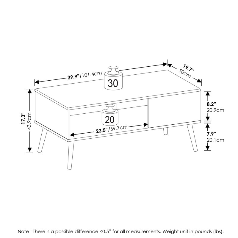 Bertta Single Coffee Table, Marble White