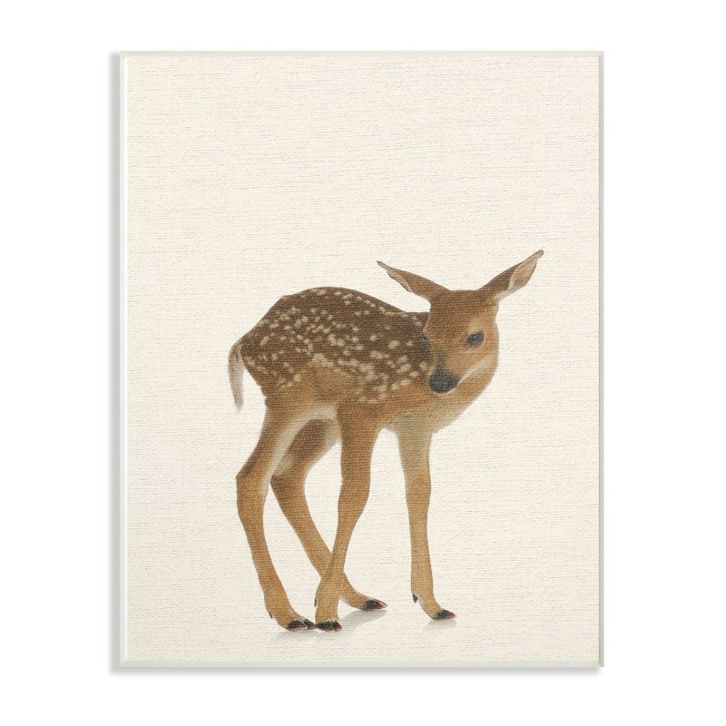 «Just a Cute Deer», impression, H 15 po x l 10 po x P 0,5 po, Plaque murale