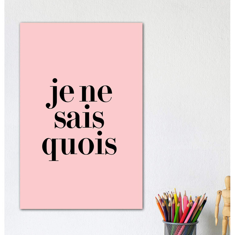 Je Ne Sais Quois - Wrapped Canvas Print, 20.32 cm H x 30.48 cm W