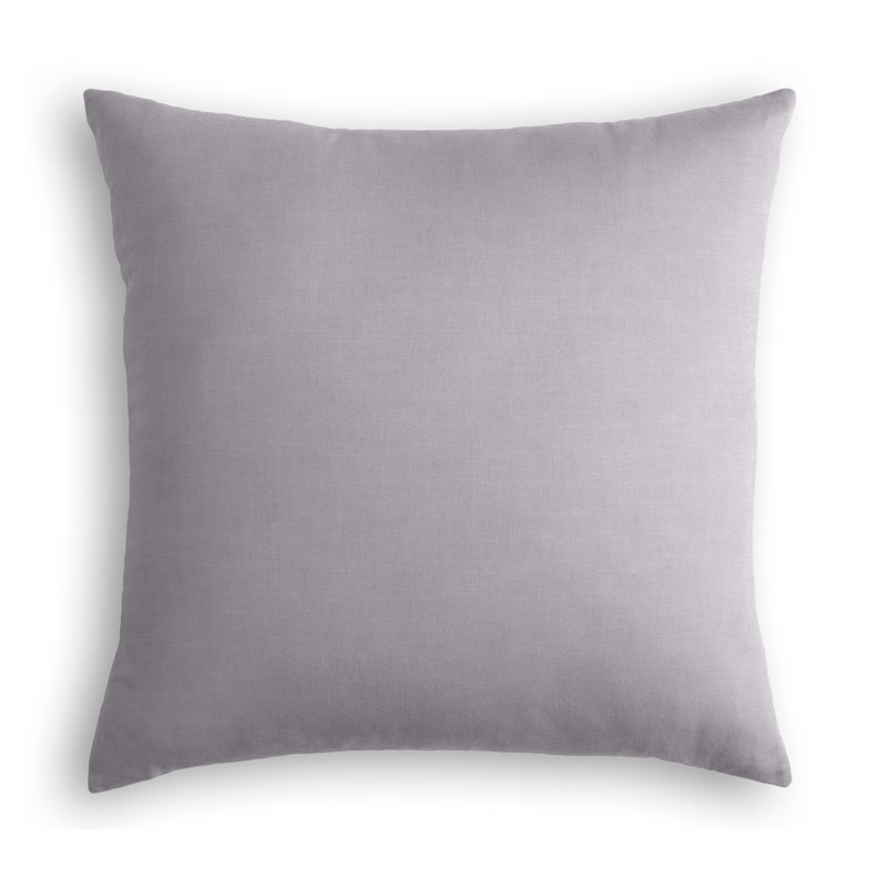 Housse de coussin carrée, 24 po x 24 po, Gris mauve, Housse de coussin seulement - sans coussin
