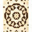 Tapis unique en laine noué à la main 8 pi 8 po x 11 pi 1 po Kiniyah brun / noir / ivoire