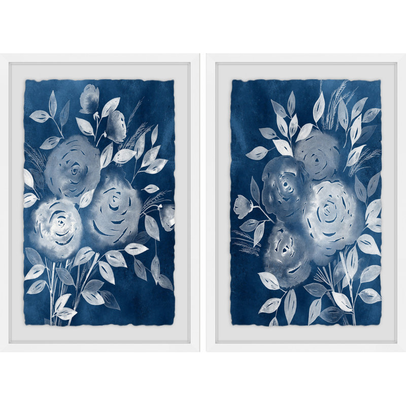 " Bouquet Diptych " 2 - Pieces, 18" H x 12" W x 1.5" L