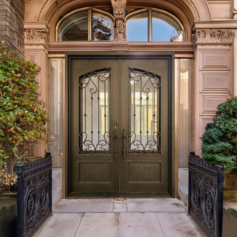 Lexington Double Iron Front Entry Doors