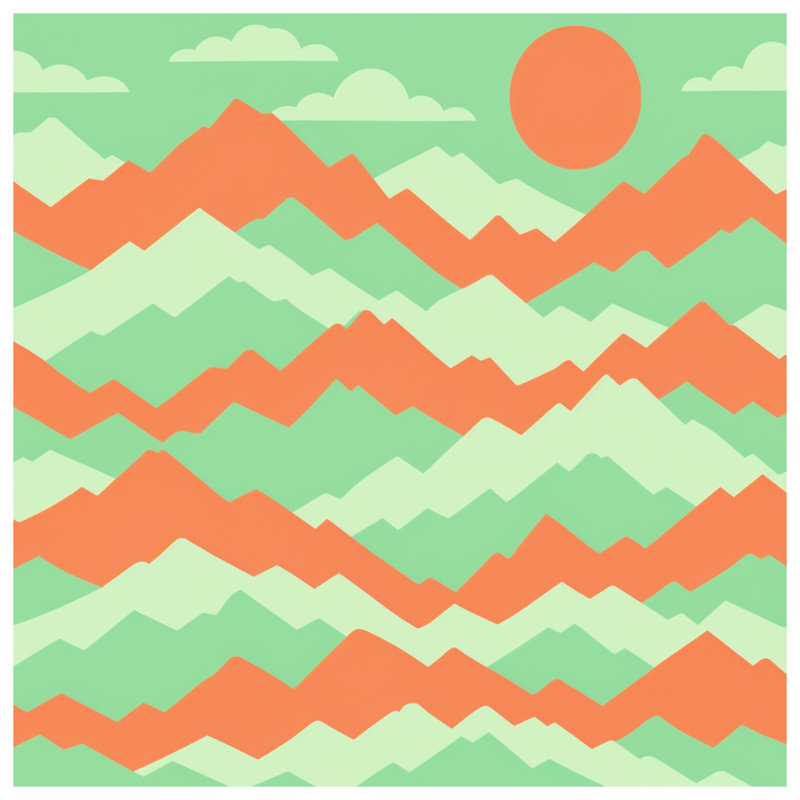 Couvertures vertes et orange, 50in W x 60in H