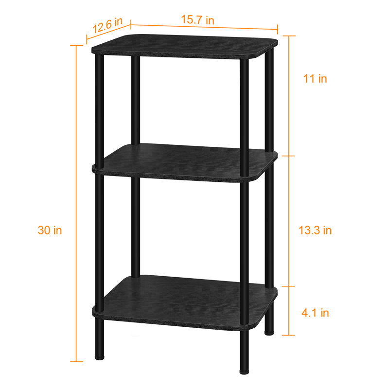 Table de bout Jaythan de 30 po de hauteur, Noir