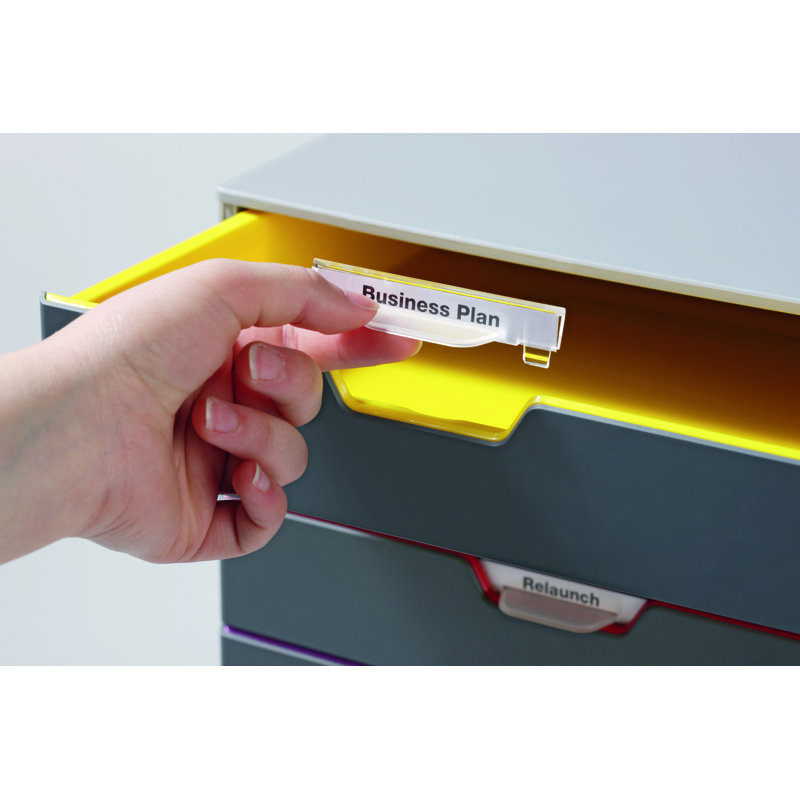 Rangement modulaire durable à 4 tiroirs VARICOLOR | Format lettre +
